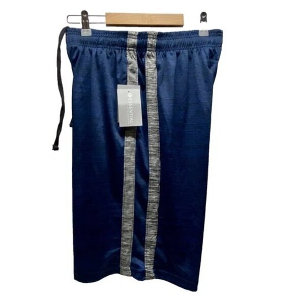 Essential Elements Men's Athletic Gym Shorts Size Small Navy Black 9" Inseam NWT - Picture 1 of 9